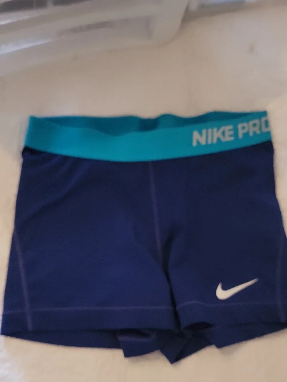 Nike Girls' Blue and Gray Performance Shorts Duo (Pair)